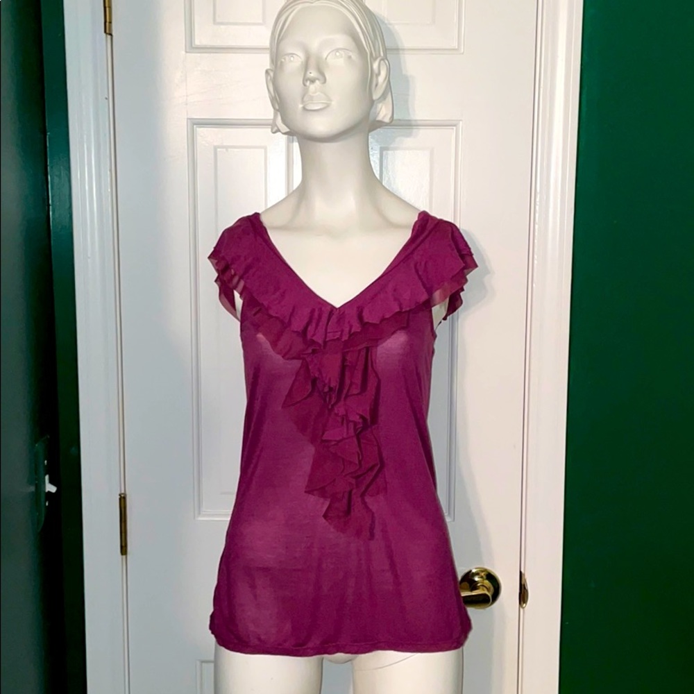 Express ruffled sleeveless top size XS